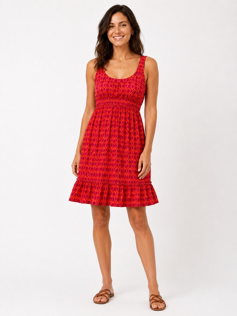 Mossimo women's sleeveless colourful summer dress size M B-C bust